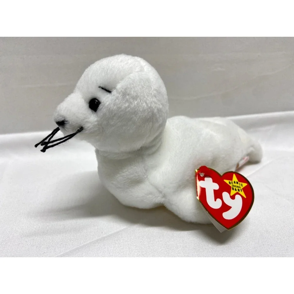 Vintage Ty Beanie Babies Seamore Baby Seal 1993 Retired Plush Rare See Tags MWMT